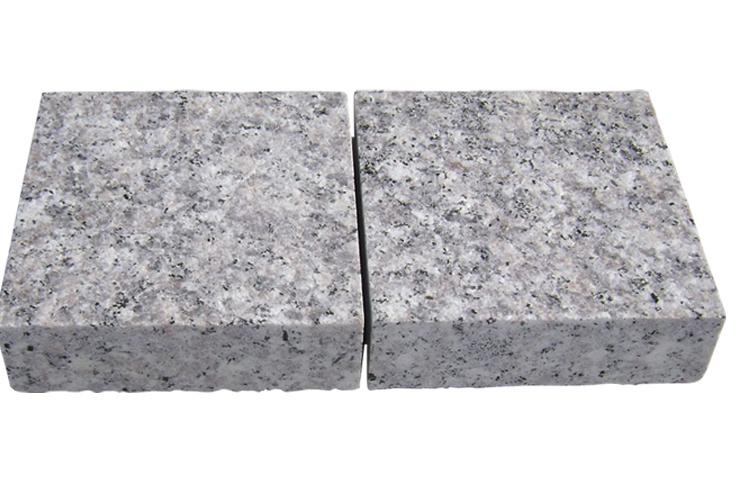 Cubes Light Pink Granite G636 Top flamed others sides sawn 10x10x5cm